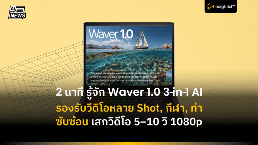 2 นาที รู้จัก Waver 1.0 3-in-1 AI รองรับวีดิโอหลาย Shot, กีฬา, ท่า ...