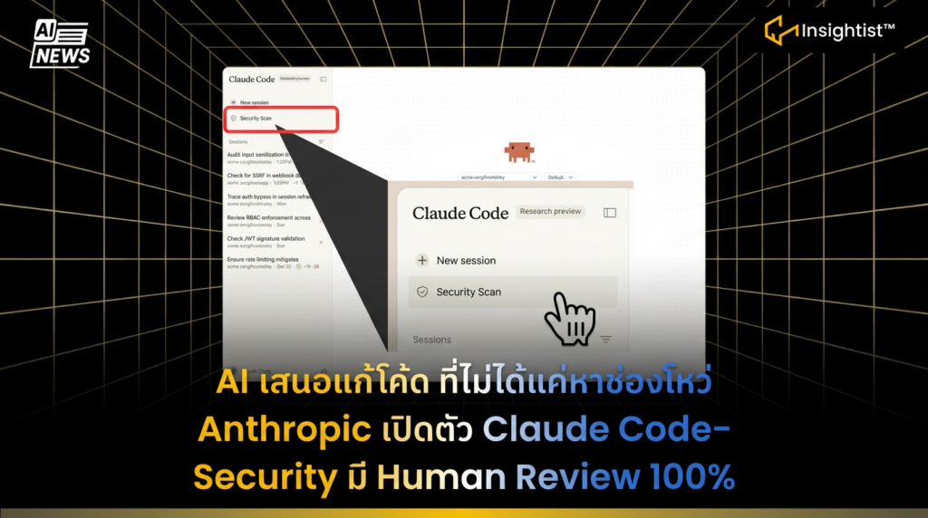 AI เสนอแก้โค้ด ที่ไม่ได้แค่หาช่องโหว่ Anthropic เปิดตัว Claude Code ...