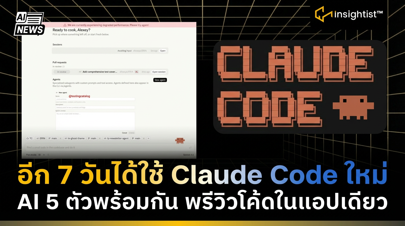 อีก 7 วันได้ใช้ Claude Code ใหม่ Anthropic ซุ่มทำโหมดวาทยกร สั่ง AI 5 ...